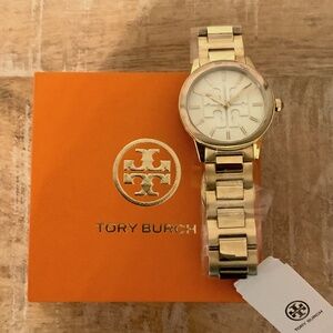 (NWT) TORY BURCH® “GIGI” GOLD TONE LADIES 36MM WATCH (TBW2010)!